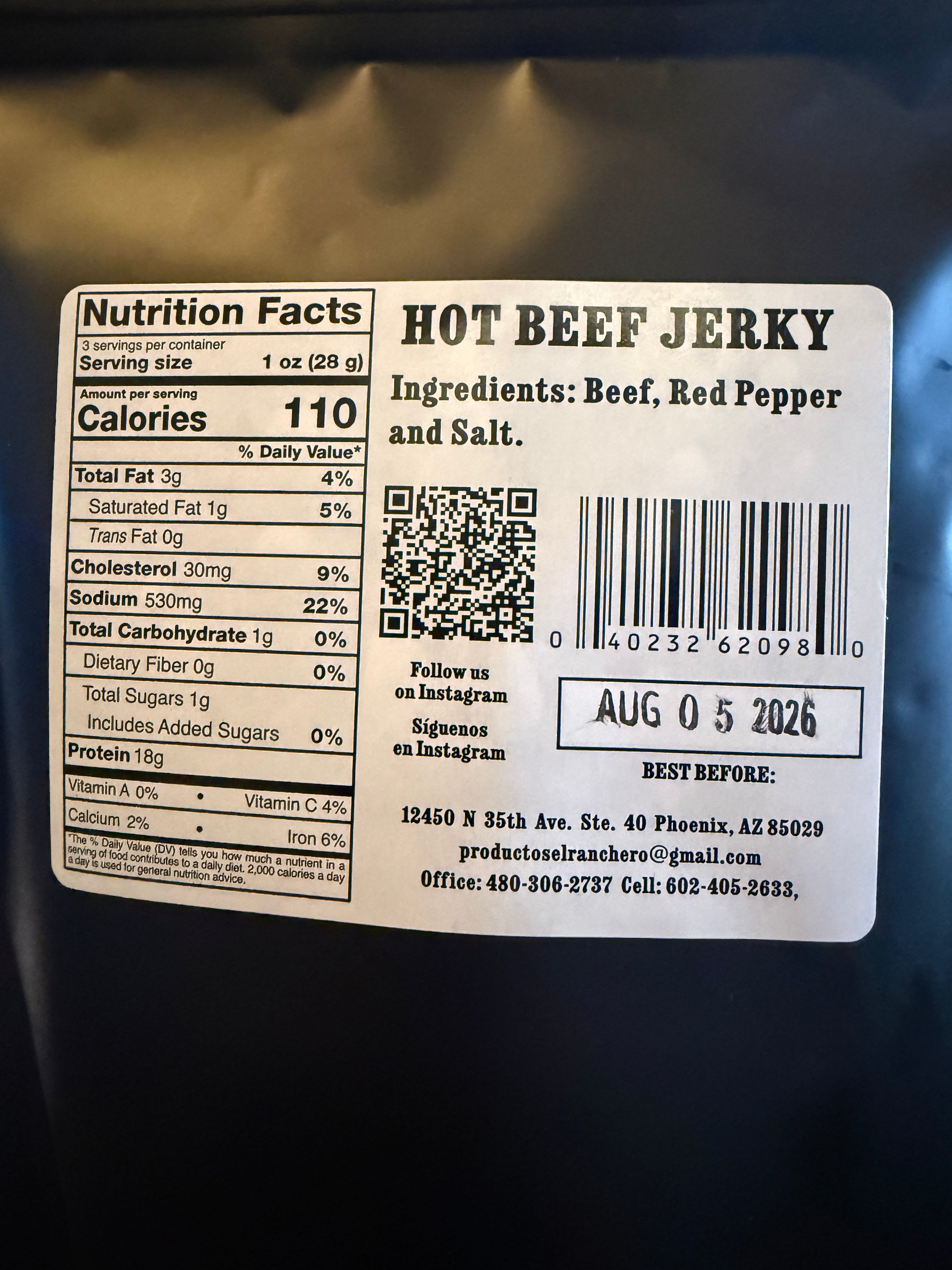 Carne Seca con Chile